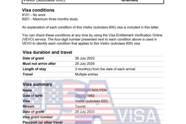 Khách hàng đậu visa Úc – ảnh 6