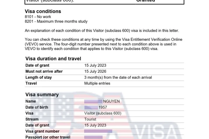 Khách hàng đậu visa Úc – ảnh 9